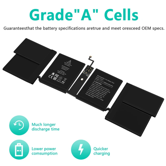 Alt view image 5 of 7 - A2519 Battery Replacement for A2442 MacBook Pro 14 inch2021EMC 3650 8102