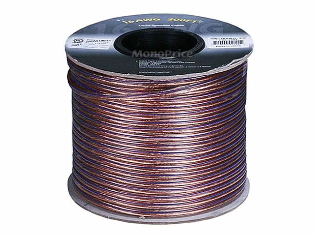 Alt view image 2 of 2 - Choice Series 16 Gauge AWG 2 Conductor Speaker Wire / Cable - 300ft High Purity 99.9% Oxygen Free Pure Bare Copper For Home Theater, Car Audio And More