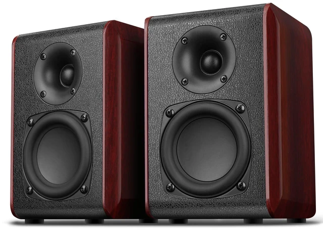 Main image of Passive Bookshelf Speakers with 3.5 inch Woofer,Home Desktop Stereo Speakers,Amplifier or Receiver Required,Passive Surround, Front Speakers for PC/Gaming/Turntable,4 Ohms,Wall Mountable
