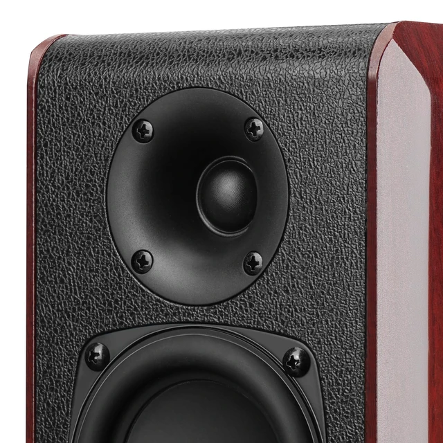 Alt view image 4 of 7 - Passive Bookshelf Speakers with 3.5 inch Woofer,Home Desktop Stereo Speakers,Amplifier or Receiver Required,Passive Surround, Front Speakers for PC/Gaming/Turntable,4 Ohms,Wall Mountable