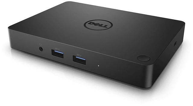 Main image of WD15 Monitor Dock 4K with 180W Adapter, USB-C, (450-AEUO, 7FJ4J, 4W2HW),Black,Dual Display