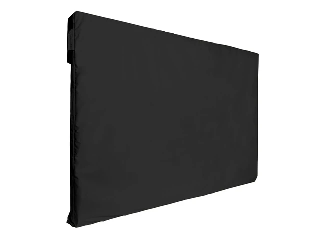 Alt view image 2 of 7 - Classic Full TV Cover, 12-Gauge Vinyl, 65-68 Inches Black Polyester lining, touch fastener closure, built-in remote pocket, water and UV resistant