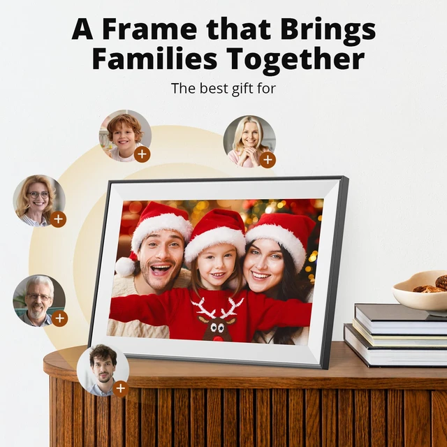 Alt view image 4 of 7 - 15.6 Inch Large Digital Picture Frame - WiFi Digital Photo Frame with 32GB Storage, FHD 1080P Touch Screen, Auto-Rotate, Share Photos/Videos Instantly via Free App Best Gifts for Mom