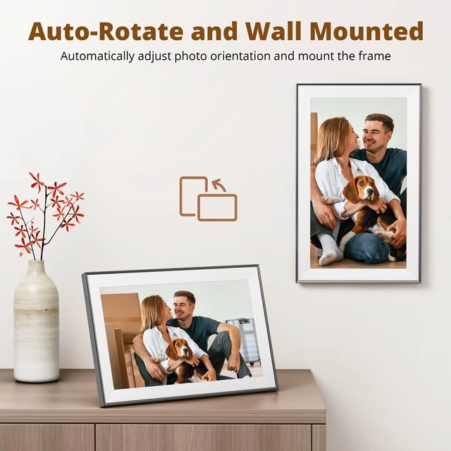 Alt view image 7 of 7 - 15.6 Inch Large Digital Picture Frame - WiFi Digital Photo Frame with 32GB Storage, FHD 1080P Touch Screen, Auto-Rotate, Share Photos/Videos Instantly via Free App Best Gifts for Mom