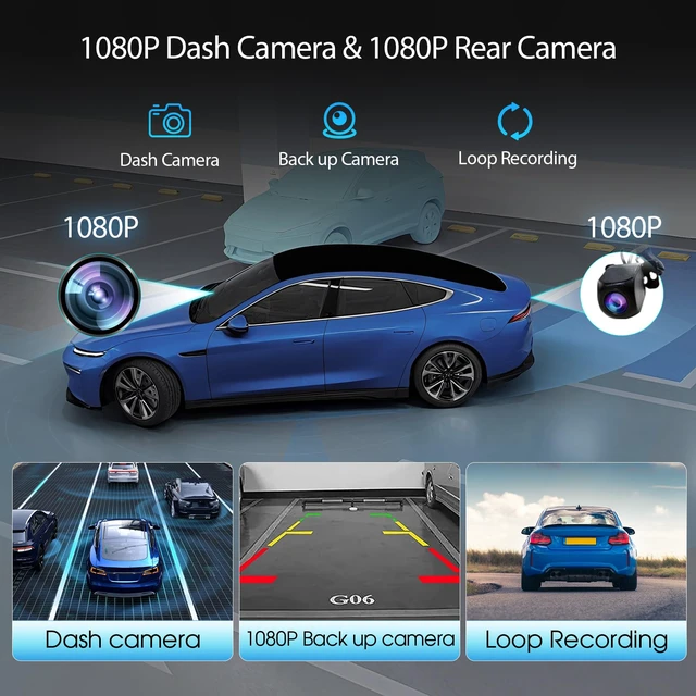 Alt view image 4 of 7 - Wireless Carplay Screen for Car, 10.26" Portable Car Radio with Apple CarPlay & Android Auto, Backup Camera/Mirror Link/GPS/BT/Voice Control/AUX/FM Satellite Radio for All Vehicles