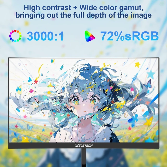 Alt view image 3 of 7 - 23.8 Inch 100Hz Curved Monitor, FHD (1920 x 1080) VA Panel 3000R, 3000:1 Contrast Ratio, Support Freesync, HDMI Ports Suitable for Gaming and Office Work (L25K60)