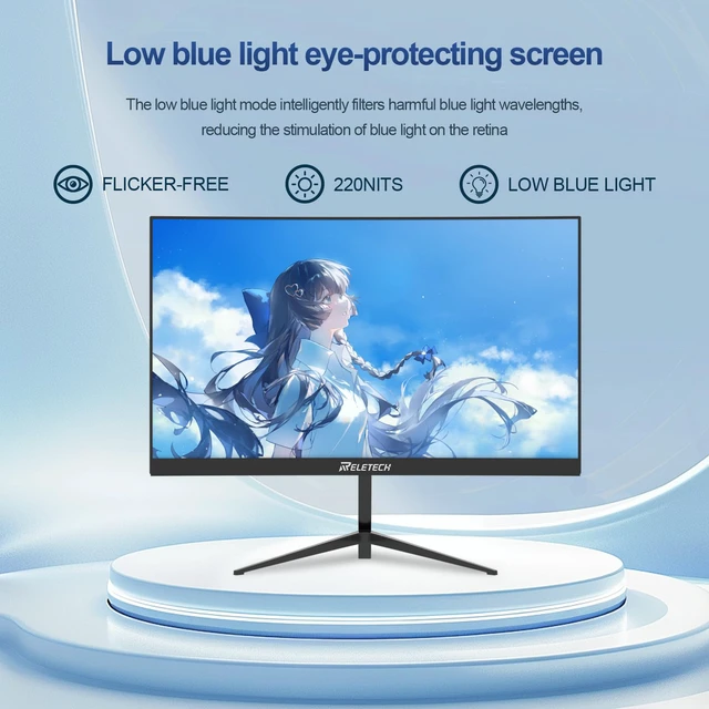 Alt view image 4 of 7 - 23.8 Inch 100Hz Curved Monitor, FHD (1920 x 1080) VA Panel 3000R, 3000:1 Contrast Ratio, Support Freesync, HDMI Ports Suitable for Gaming and Office Work (L25K60)