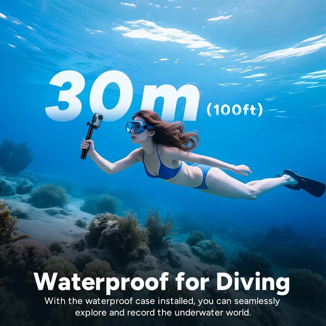 Alt view image 5 of 7 - C110+ 4K Mini Body Camera with 6-Axis Gyro Stabilizer,170° Wide Angle Magnetic POV Wearable Action Cam, 30M Waterproof, 64GB Card, Hands-Free Recording for Helmet, Motorcycle & Vlogging