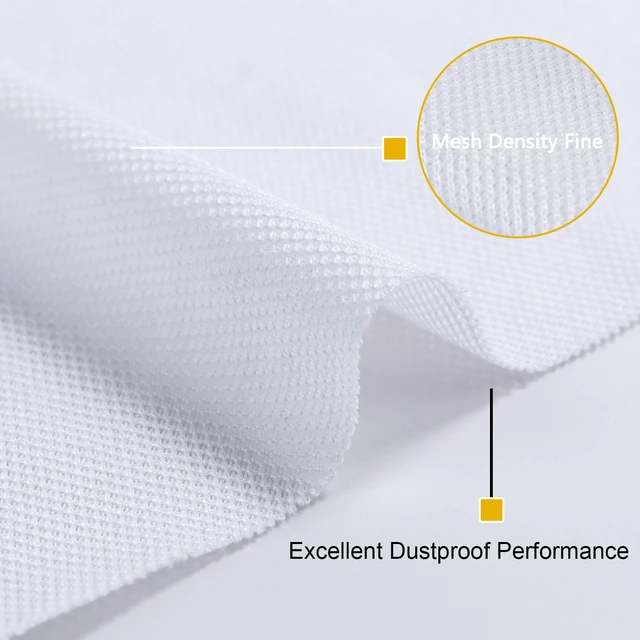 Alt view image 5 of 7 - 5 Yard Speaker Grill Cloth Fabric, Acoustic Fabric White Acoustically Transparent for Replacement Vintage Speaker Home Audio Renovation Custom Cabinets (180"x54")