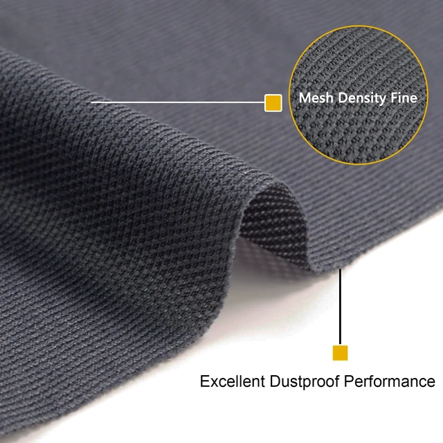 Alt view image 5 of 7 - 5 Yard Speaker Grill Cloth Fabric, Acoustic Fabric Gray Acoustically Transparent for Replacement Vintage Speaker Home Audio Renovation Custom Cabinets (180"x54")