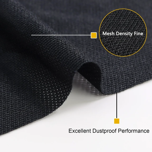 Alt view image 5 of 7 - 5 Yard Speaker Grill Cloth Fabric, Acoustic Fabric Black Acoustically Transparent for Replacement Vintage Speaker Home Audio Renovation Custom Cabinets (180"x54")