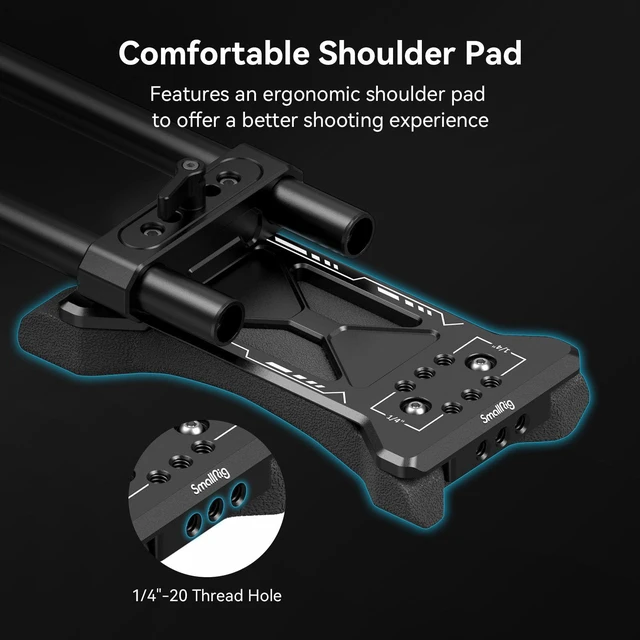 Alt view image 5 of 7 - Universal Basic Camera Shoulder Mount Kit for DSLR, Mirrorless, and Small Camera Shoulder Rig - 2896