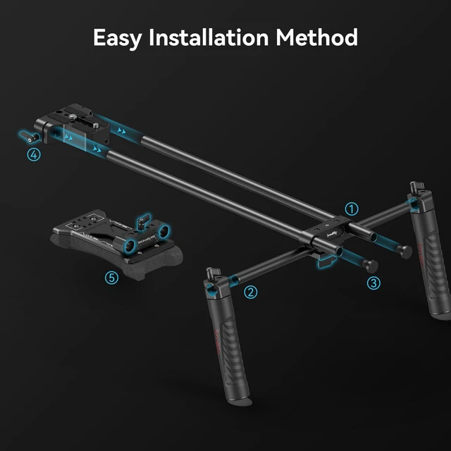 Alt view image 6 of 7 - Universal Basic Camera Shoulder Mount Kit for DSLR, Mirrorless, and Small Camera Shoulder Rig - 2896