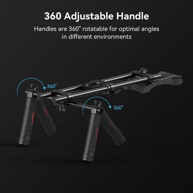 Alt view image 7 of 7 - Universal Basic Camera Shoulder Mount Kit for DSLR, Mirrorless, and Small Camera Shoulder Rig - 2896
