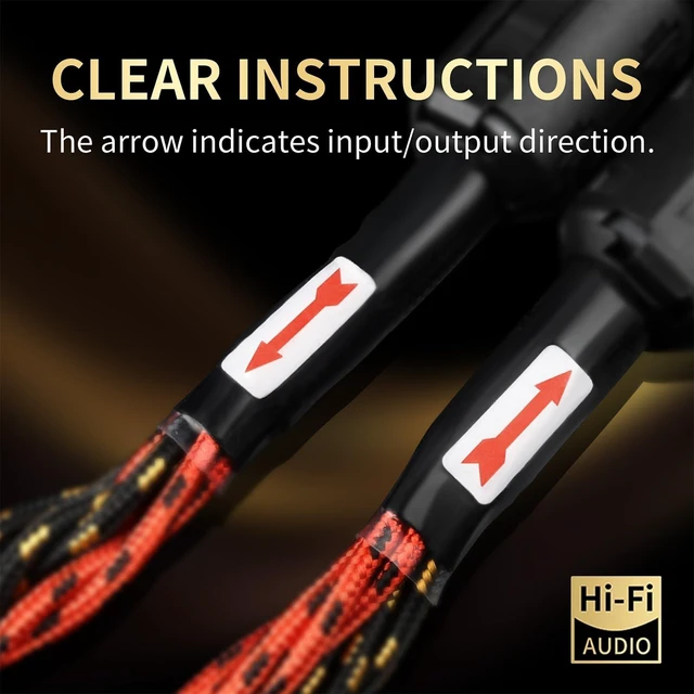 Alt view image 6 of 7 - YYTCG 10 AWG 2Pack Speaker Cable with Banana Plugs for Audiophile 6.56ft/2m | 99.99% OFC Core, 24K Gold-Plated Plugs, Ferrite Cores, Speaker Wire with Connectors for Amplifiers, HiFi Home Theater