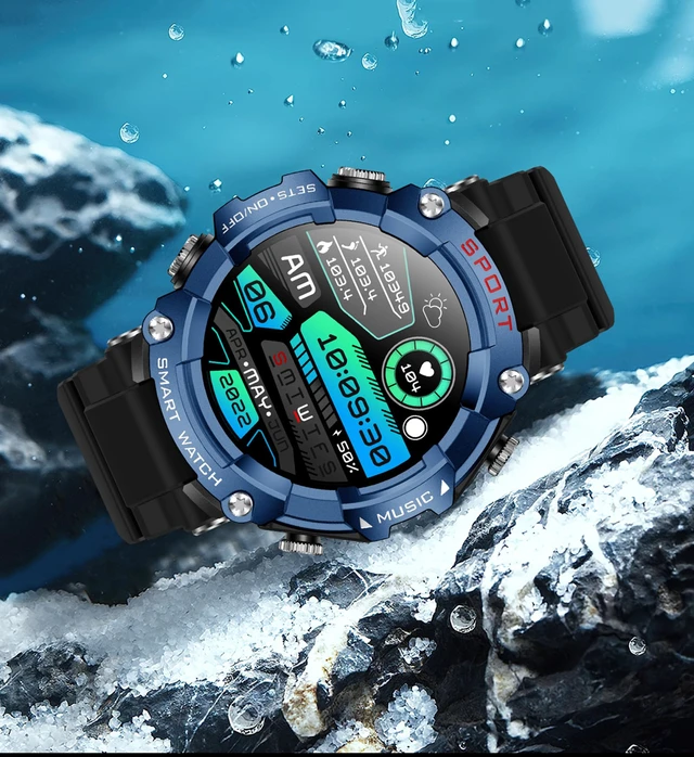 Alt view image 7 of 7 - Smart Watch with Earbuds for Men, 1.52 Inch Round Fitness Watch T96, 2 in 1 Bluetooth Watch with Step,Calories, Sports Smart Watch Long Time Standby for iOS & Android