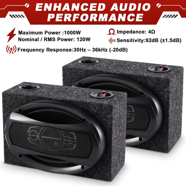 Alt view image 3 of 6 - 2 Pcs 6 x 9 2-Way Coaxial Car Audio Speakers with Speaker Box Coaxial Speaker Enhancing Car Stereo, 1000 W Max Power, Car Stereo and Sound System Accessories, Portable Audio Equipment