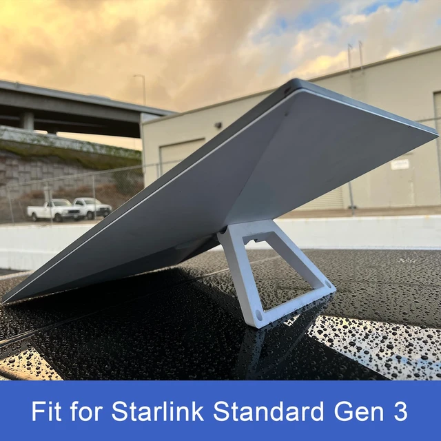 Alt view image 6 of 7 - Starlink Gen 3 Tripod Stand, Adjustable Heavy-Duty Mount Supports Gen 3/V4 and Standard Kickstand Dish, Height Adjustable from 2 to 4.5 Feet, Comes with Slide-In Pipe Adapter