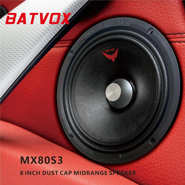 Alt view image 7 of 7 - MX80S3 Loudspeaker 8 Inch Midrange 600 Watts 4 Ohms Silvery Bullet, Premium Quality Audio Door Speakers for Car or Truck Stereo Sound System, Black (2 Speaker)