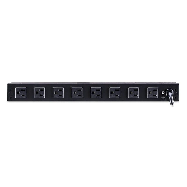Alt view image 3 of 7 - RKBS15S2F8R Rackbar Surge Protector 120V/15A, 10 Outlets, 15 Foot Power Cord, 1U Rackmount, UL Listed