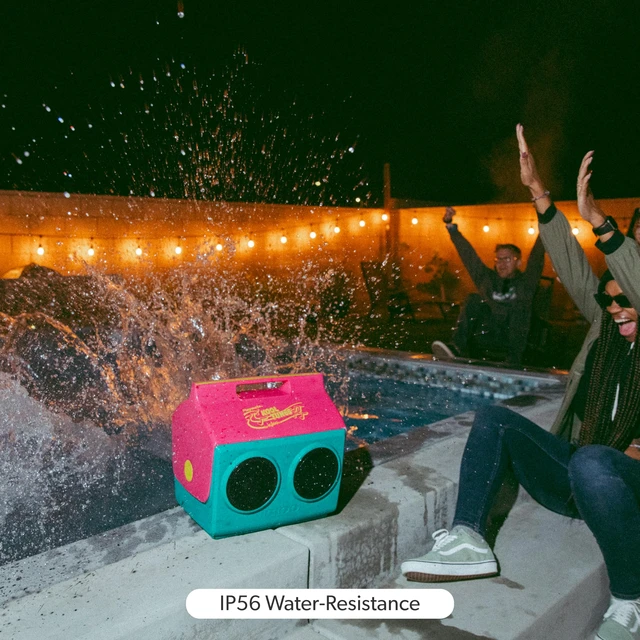 Alt view image 4 of 7 - Kool Tunes Retro Bluetooth Boombox Cooler, 14 Qt Playmate Cooler with Speakers