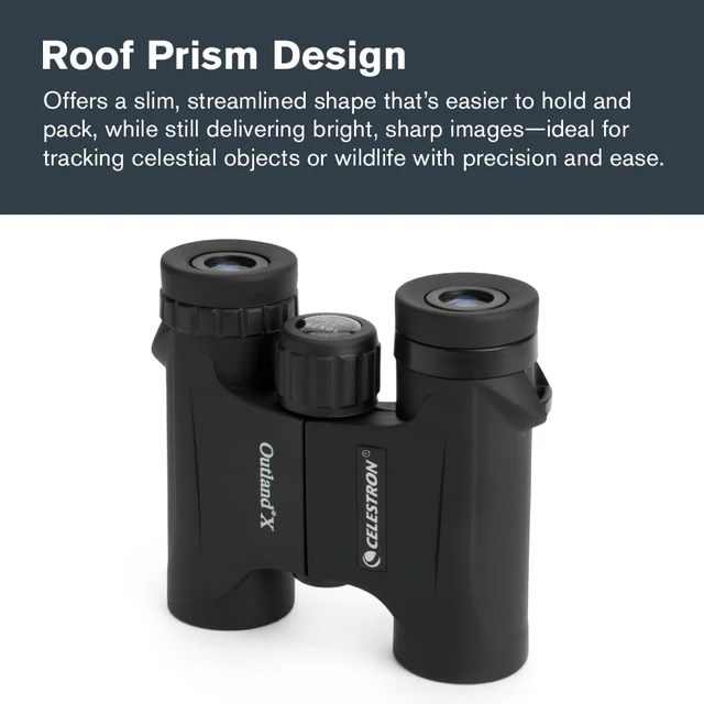 Alt view image 5 of 7 - Outland X 10x25 Compact Binoculars for Hiking & Travel Pocket-Sized Performance Binocular, 10x Magnification, Rubber-Armored Body, Waterproof, BaK-4 Prisms, Multi-Coated Optics