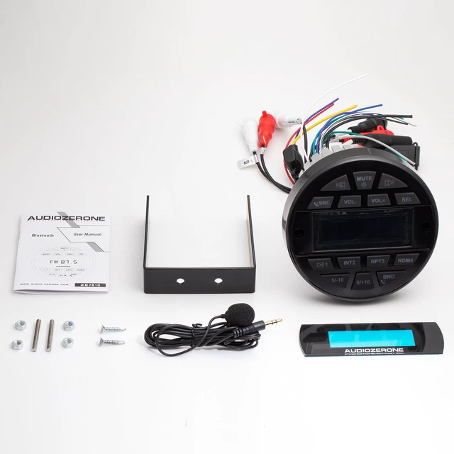 Alt view image 6 of 6 - Marine Bluetooth Amplifier car Audio System Waterproof Multi-Function Remote Class ab Amp ATV UTV Amp 4 Channel Output FM/AM