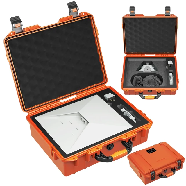 Main image of Starlink Mini Case IP67, Dual Lock for Outdoor (Orange) Starlink Mini Bag; Starlink Mini Hard Case Dual Lock + Padlock-Ready; Air Valve;Foam interior; for Camping/Hiking