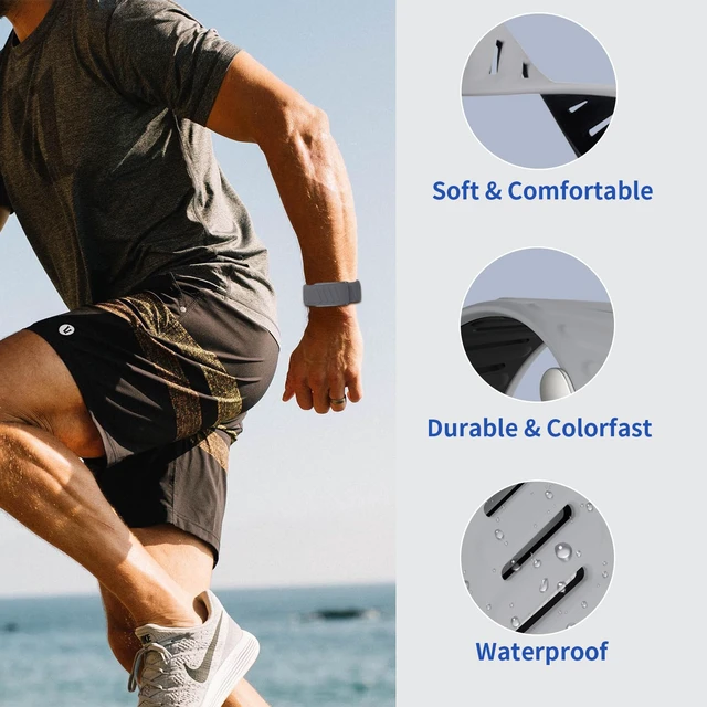 Alt view image 4 of 7 - 3 Pack Silicone SportFlex Bands Compatible with WHOOP 5.0/MG Band for Men Women - Soft, Breathable & Comfortable, Adjustable Waterproof Replacement Wristbands Straps- Not Compatible with Gen 4