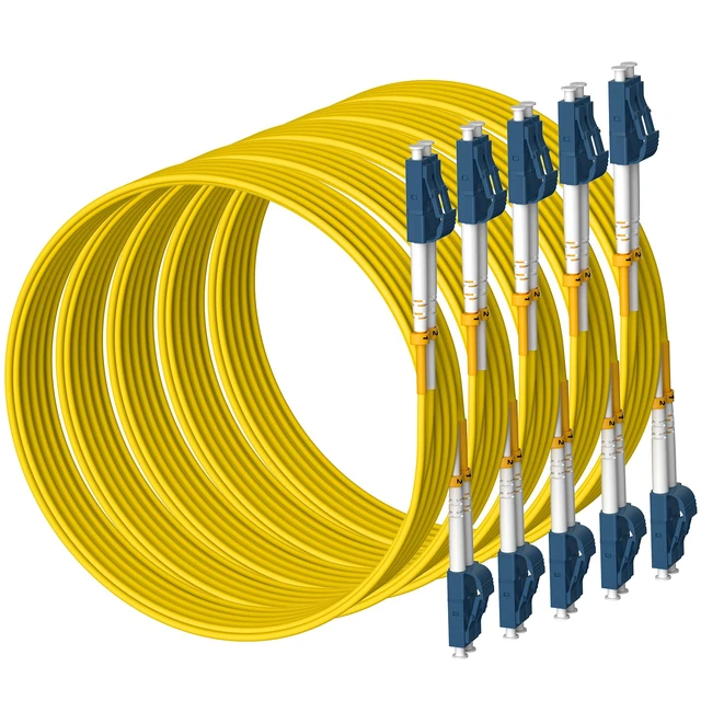 Alt view image 7 of 7 - OS2 LC to LC Fiber Patch Cable Single Mode 10M(33ft), 10Pack Fiber Optic Cable, SM Singlemode, 9/125µm, 2.0mm Diameter, OS1/OS2 Compatible, LSZH Jacket, OS1/OS2 Compatible