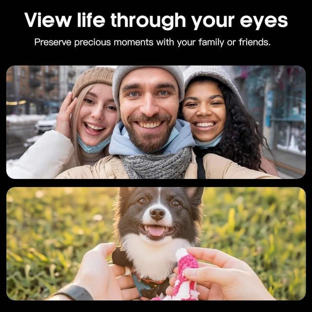 Alt view image 5 of 6 - AI Smart Camera Glasses for Men Women, 4K Photography,1080P HD Video Recording,Real-Time Translation, Open-Ear Audio,Voice Assistant, Lightweight