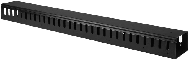Main image of 3ft (1m) Vertical Cable Management Duct with Cover - 0U Open Slot Finger Duct Wire Raceway for 19 Inch Server Rack - Slotted Cord Channel (CMVER20UF)