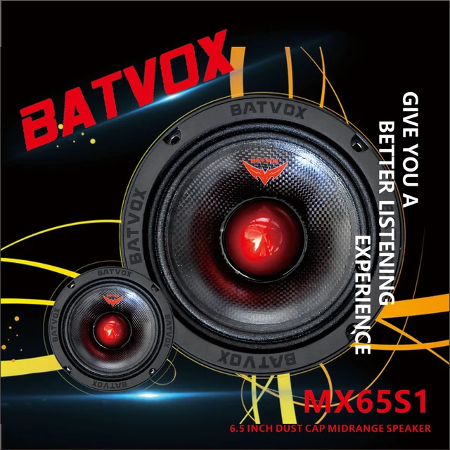 Alt view image 6 of 7 - MX65S1 Loudspeaker 6.5 Inch Midrange 600 Watts 4 Ohms Red Bullet, Premium Quality Audio Door Speakers for Car or Truck Stereo Sound System, Black (1 Speaker)