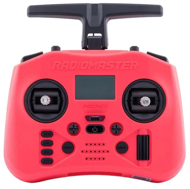 Main image of RadioMaster Pocket Crush ELRS Portable Remote Controller Hall Gimbal EdgeTX Built in LED Light Mode 2 (Red)