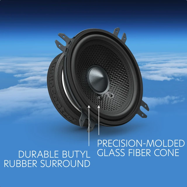 Alt view image 3 of 5 - Altitude Series 3.5 Component Car Speakers Pair, 50W, 4 Ohm Midrange audio system, low-profile shallow mount design for dashboard or door panels, easy install for cars, trucks & SUVs