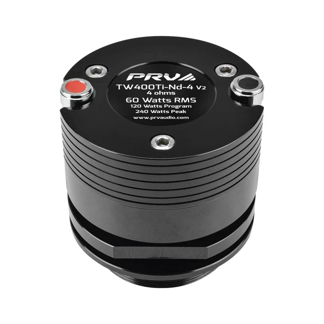 Alt view image 5 of 6 - 2X TW400Ti-Nd-4 v2 Bullet Super Tweeter 1" Exit Neodymium 120 Watts Max Power 4 Ohm 1 Inch Voice Coil - New Version More Compact and Improved Design for Pro Audio (2 Tweeters)