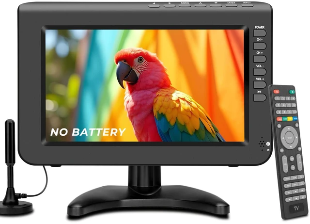 Main image of 10.1inch Portable TV,720P Screen Small Television with Antenna and Digital ATSC Tuner,HDMI USB Port,12 Volt Charger Cable/AC Power for Caravan and Kitchen