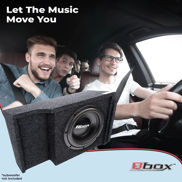 Alt view image 3 of 6 - Bbox Single 12 Inch Sealed Subwoofer Enclosure - Car Subwoofer Boxes & Enclosures - Subwoofer Box Improves Audio Quality, Sound & Bass - Fits 99-07 Chevy/GMC Silverado/Sierra Extended Cab (Charcoal)