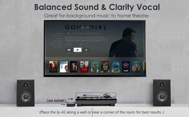 Alt view image 2 of 7 - Passive Bookshelf Speakers, 150W Wooden Cabinet Stereo Speakers Pair 4" Carbon Fiber Woofer, 1" Silk Dome Tweeter, Amplifier Required, for Home Audio, Turntable & Record Player