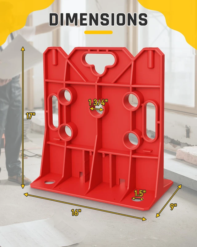 Alt view image 7 of 7 - Wire Spool Rack Electrical Wire Dispenser, Cable Reel Caddy-1 Pair Fits up to 34" Reels, 330 LBS Load Capacity, Multi-purpose, Free-Standing, Portable, Weather-Resistant