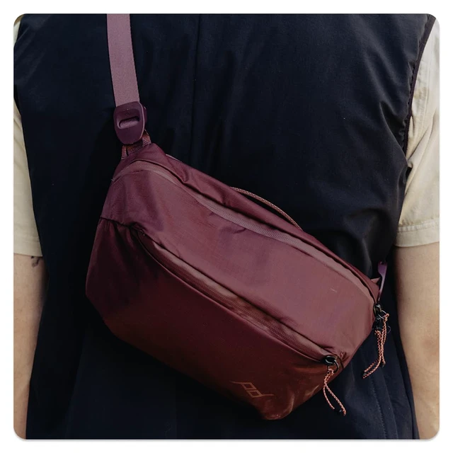 Alt view image 6 of 7 - Outdoor Sling 4L, Black, Padded Adjustable Shoulder Strap for Crossbody & Waist Carry, 3 Mesh Internal Pockets, Ideal for Carrying Cameras & Essentials, Versatile Sling Bag for Men & Women