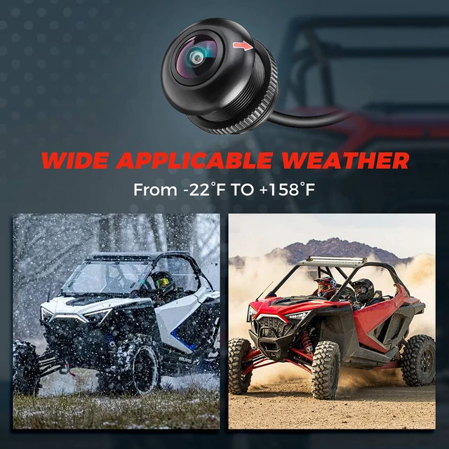 Alt view image 7 of 7 - PRO XP Front Camera Kit, 720P HD Wide 170-Degree Visual Angle for 7 inch Ride Command Accessories Compatible with Polaris RZR PRO XP XP 4 Turbo 1000 900 PRO R (IP67 Waterproof)