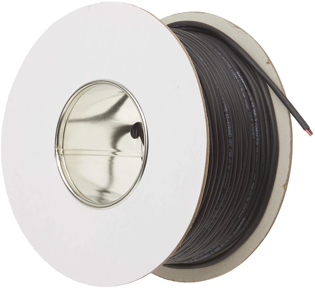 Main image of Speaker Wire / Cable - 250 Feet - 18 AWG 2 Conductor CMP-Rated UL Plenum Rated, 100 Percent Pure Bare Copper With Color Coded Conductors - Nimbus Series,Black