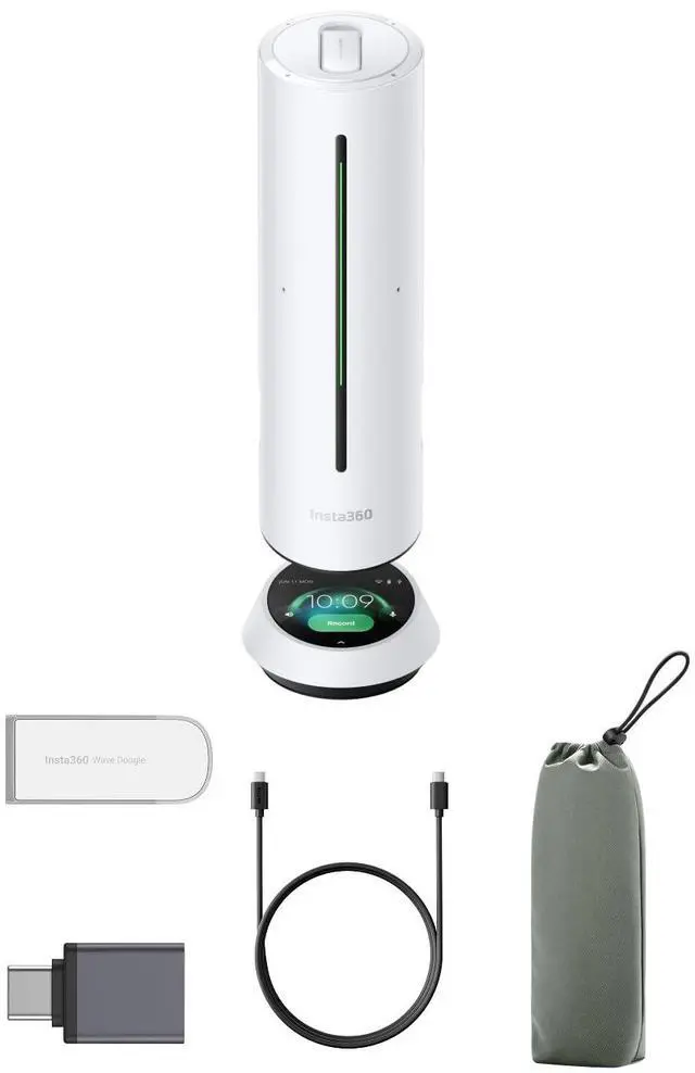 Main image of Wave AI Conference Speakerphone with Bluetooth, Noise-Canceling Mics, Beamforming, Zoom Certified, AI Transcription & Summary, 32GB Storage for Meetings, Podcasts, Home office and Livestreams