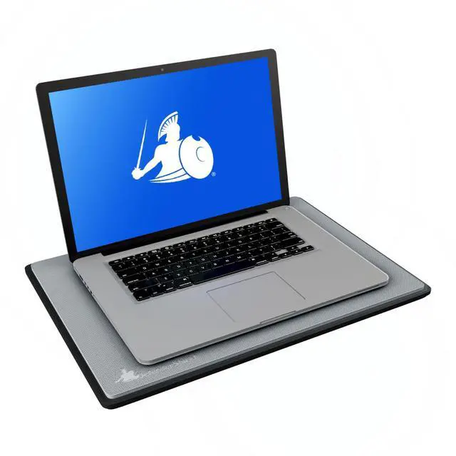 Main image of Laptop Pad for EMF Protection DefenderPad EMF Blocker Pad that Protects from Heat, Battery & Wireless RF Emissions Durable, Non-Slip Design for Laptops Up to 17 (Gray)