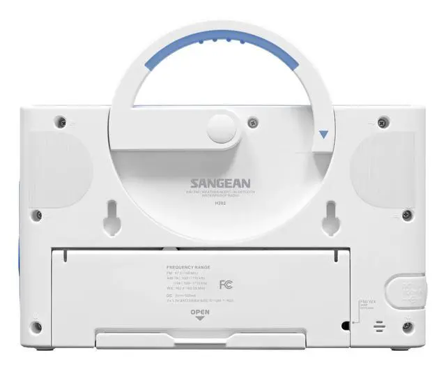 Alt view image 3 of 4 - H202 AM/FM Weather Alert Waterproof Shower Radio, White