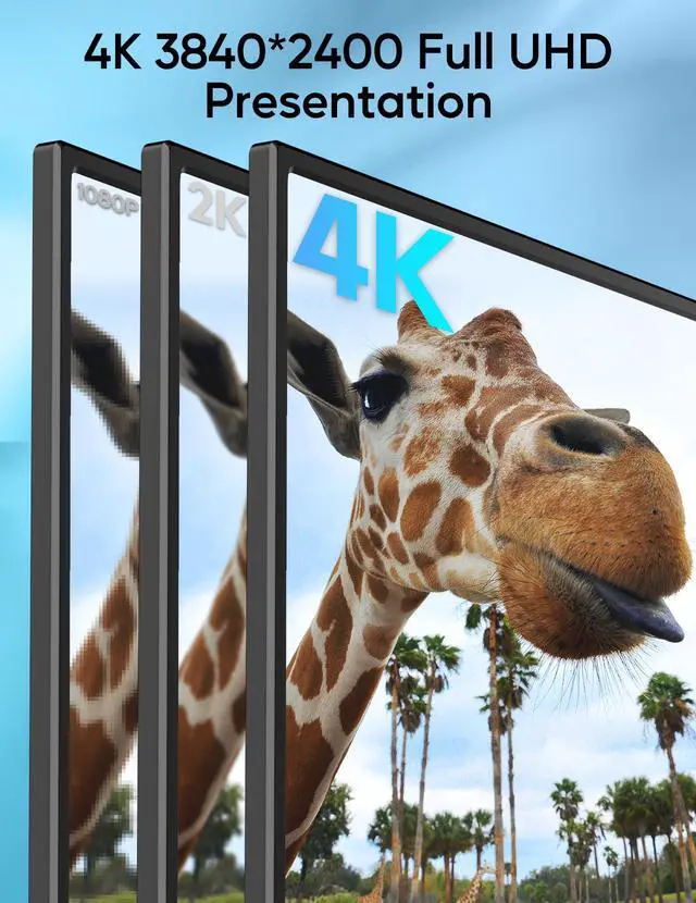 Alt view image 2 of 4 - 4K Portable Monitor, 13.4" 3840 * 2400 IPS Portable Monitor for Laptop, Slim Lightweight HDR Travel Screen USB-C HDMI w/Smart Cover for Laptop PS5/4 Xbox