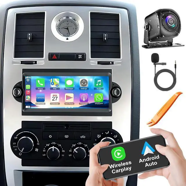 Main image of Android 13 Car Radio Stereo for Dodge Ram 2006 2007 2008, for Durango 2005 2006 2007 2008, 4GB RAM+64GB ROM Head Unit for Dodge, 6.8" CarPlay Touchscreen with Bluetooth and GPS Navigation