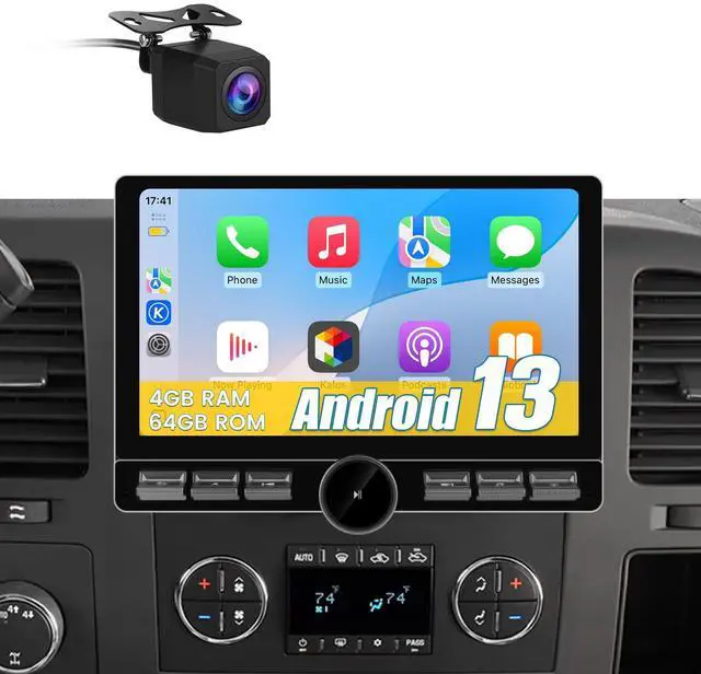 Main image of Qualcomm 8 Core 64GB Car Radio Stereo for Chevy Silverado Tahoe Equinox GMC Sierra Yukon 2007-2013 with CarPlayAndroid Auto