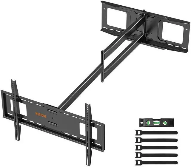 Main image of 48'' Extension Extra Long Arm TV Wall Mount, Heavy Duty Full Motion TV Wall Mount for 37 to70,75,77,80,85'' Screens, Max VESA 600x400mm, Hold 110 lbs, 16''-24'' Wood Studs/Concrete/Brick Wall